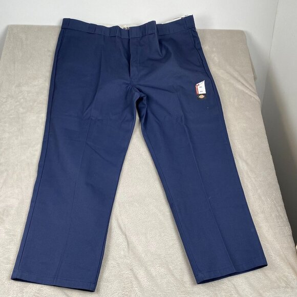 Dickies Men's 874 Work Pants 50X30 Navy Original Fit Polyester Cotton Durable - Picture 7 of 14